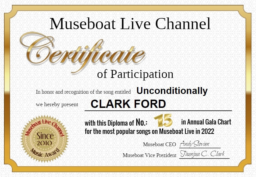 CLARK FORD on Museboat LIve